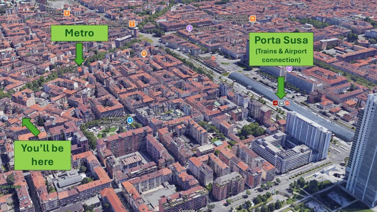 Bell'Appartamento In Cit Turin, Interamente Ristrutturato Dış mekan fotoğraf